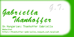 gabriella thanhoffer business card